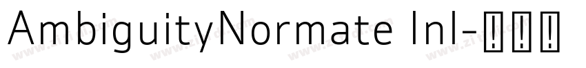 AmbiguityNormate Inl字体转换